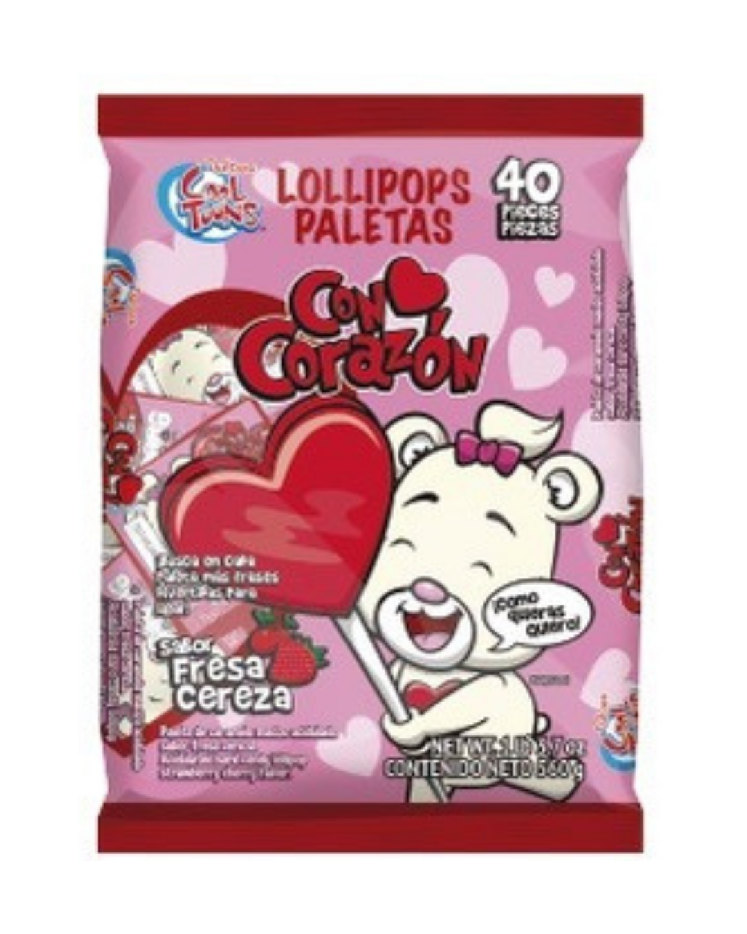 Cool Toons Con Corazon Paletas 40uds.